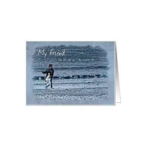  Your Friendship Inspires Me Dog on the Beach Card Health 