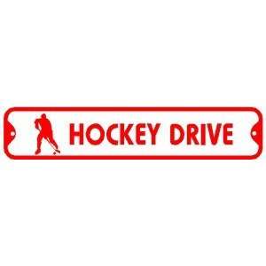 HOCKEY DRIVE street * sign sport ice skate