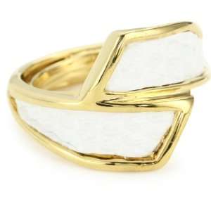  KARA by Kara Ross White Lizard Adjustable Wrap Ring 