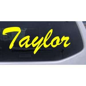  Taylor Car Window Wall Laptop Decal Sticker    Yellow 16in 