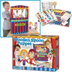  DELUXE WOODEN SPOON PUPPET THEATER Toys & Games