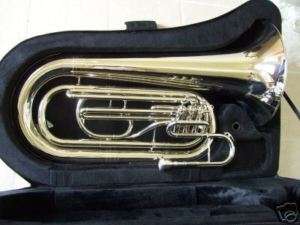 Marching Tuba with case, New gold color  