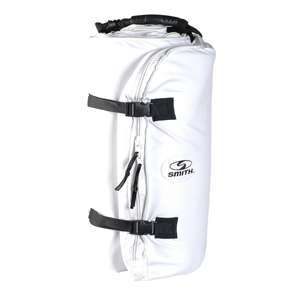   insulated fish carrier made of heavy marine grade white vinyl which is