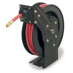    Duty Retractable Air Hose Reel with 3/8 Inch x 25 Foot Rubber Hose