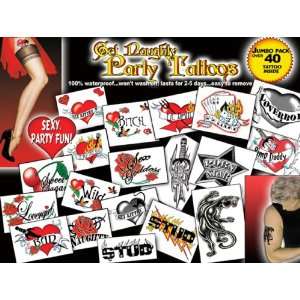  Temporary Tattoos, Adult Party, Over 40 tattoos Health 