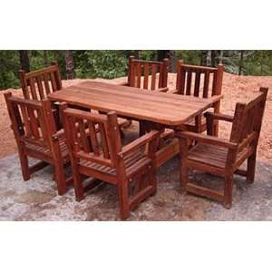  Forever Six Foot Picnic Table And Six Armchairs Patio 