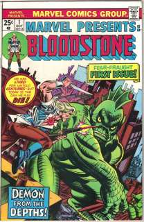 Marvel Presents Comic Book #1, Bloodstone 1975 FINE  