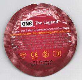 ONE   THE LEGEND   LARGE LARGER SIZE BIGGER CONDOMS  