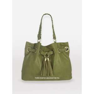 Melie Bianco Green Tassel Bag