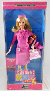 Mattel Barbie Legally Blonde 2 Reese Witherspoon Red White and Blonde 