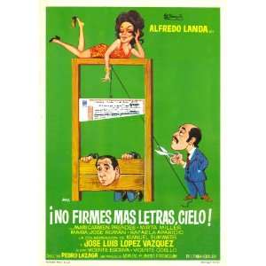  No firmes más letras, cielo Movie Poster (11 x 17 Inches 