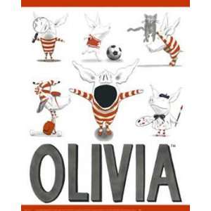  Olivia   Busy Little Piggy by Ian Falconer. Size 16.00 X 