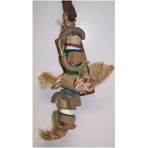  Planet Pleasures Preen n Munch Small 9in Natural Bird Toy 