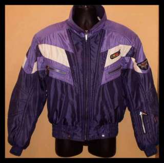 Vtg PHENIX Mens Purple & White Winter Ski Jacket Coat M  