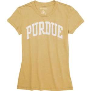Purdue Boilermakers Womens Old Gold Jones & Mitchell Arch T Shirt 