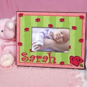  New Baby Lovely As A Rose Personalized Printed Frame 