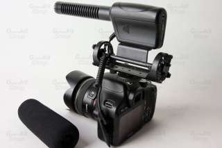 Shotgun DV Stereo Microphone with Shockmount for DV, DSLR Canon 5D 