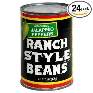 Ranch Style Beans Beans with Sliced Jalapeno Peppers, 15 ounces (Pack 