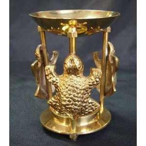  Brass Incense Oil Burner with Turtle Design Everything 