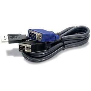 New Trendnet 10 Foot USB VGA KVM Cable For TK 803R TK 1603R KVM Switch 