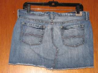   Light Wash Denim Jean Mini Skirt Womens Juniors Sz 8 29 EUC  
