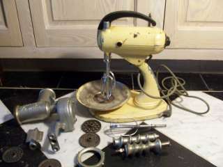 VINTAGE SUNBEAN MIXMASTER AND MEAT+VEGETABLE GRINDER  