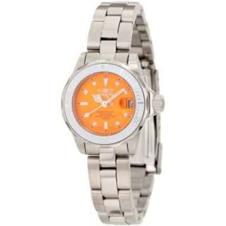 Invicta Womens 11436 Pro Diver Mini Orange Dial Stainless Steel Watch 