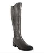 Alberto Fermani anthracite leather mid calf double zip boots style 