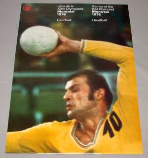 Montreal 1976 Summer Olympic Official Handball Poster  