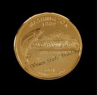   Complete Set Of 24 kt Gold Plated Quarters   P + D Mint (10 Coins