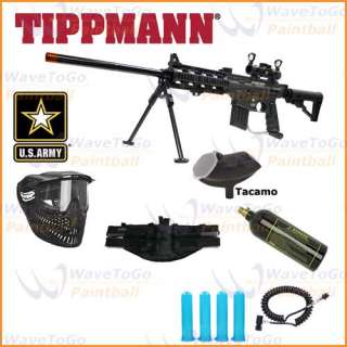   Army Tippmann Project Salvo Paintball Marker Package, that includes