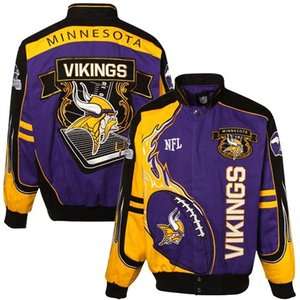 Minnesota Vikings NFL THE ZONE Midweight Twill Jacket  