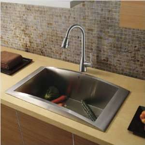  Vigo Kitchen Sink   1 Bowl Includes Faucet & Strainer 