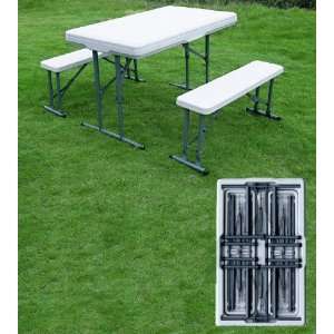  Folding table and bench set 4