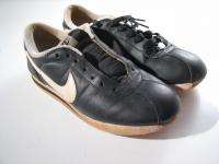 NIKE CORTEZ Black Leather Shoe Mens 8.5D 8 1/2 D EUR 42  
