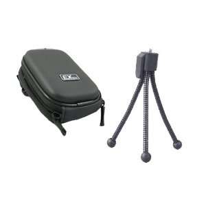 tabletop tripod and black velcro camera case for Kodak Easyshare C143 