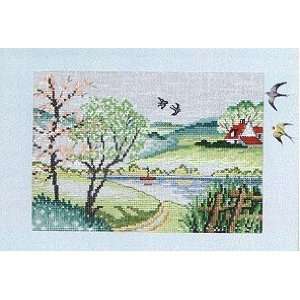  Summer Landscape   Cross Stitch Kit Arts, Crafts & Sewing