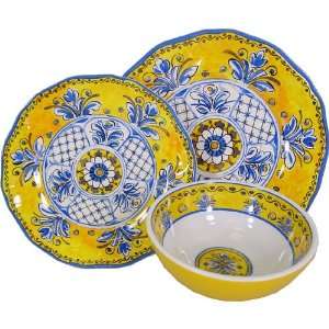  Le Cadeaux Triple Weight Melamine 3 Piece Place Setting 