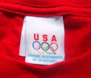USA GYMNASTICS 2008 Beijing Bound XL T SHIRT olympics  