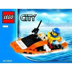 Lego City Mini Figure Set #4898 Coast Guard Boat (Bagged)