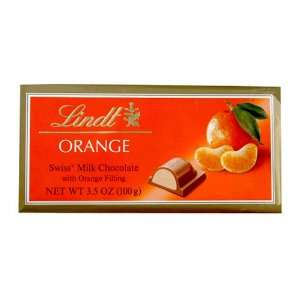 Lindt, Orange Chocolate Bar, 3.5 oz  Grocery & Gourmet 