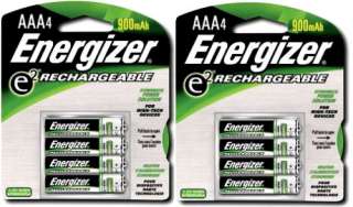 is for two packs of Energizer Rechargeable AAA Nimh Batteries 4 packs 