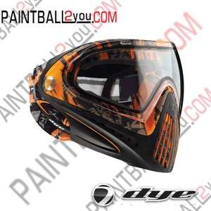 DYE Paintball i4 Goggle / Mask System   Tiger Orange  