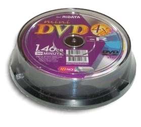 10 Pak RIDATA Mini DVD R fits HITACHI/PANASONIC/SONY  