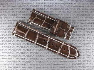 24mm ELITE Leather Deployment Strap Band Fit PANERAI 24  