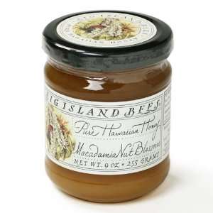 Hawaiian Macadamia Nut Blossom Honey by Big Island Bees (9 ounce)