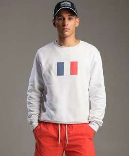 Vilebrequin white cotton Sirene flag crewneck sweatshirt   