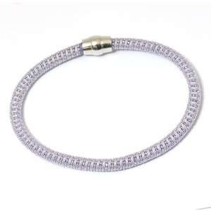   Silver Lilac Resin Magnetic Bracelet The Olivia Collection Jewelry