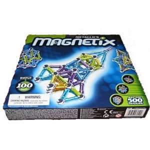  Magnetix 100 Count   Silver Toys & Games