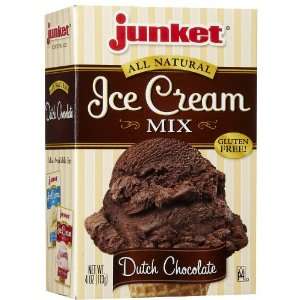 Junket Chocolate Ice Cream Mix, Box, 4 Oz (Pack of 4)  